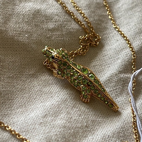 Kate Spade “Swamped” Pavé Alligator Mini Pendant Necklace - Picture 3 of 7